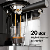 3 in 1 Professional Espresso Maker with Dual Heating System & Capsule Compatible CM8008