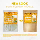 Premium Fenugreek Tea Bags. No Sugar, No Caffeine, No Gluten, Vegan. (30 Tea Bags)