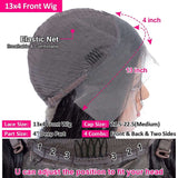 16 Inch Body Wave Lace Front Wigs Human Hair for Black Women 13X4 Body Wave Wigs Human Hair with Baby Hair 180% Density Human Hair Body Wave Lace Front Wigs Natural Color