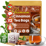 Pure Cinnamon Tea, 100% Natural & Pure Cinnamon. Cinnamon Herbal Tea. Cinnamon Stick Herbal Spice Tea. No Sugar, No Caffeine, No Gluten, Vegan.