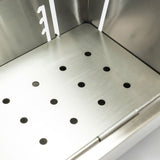 Folded Portable Charcoal BBQ Grill with Foldable Design - Stainless Steel