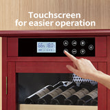 69 Bottles Wood Wine Refrigerator Cabinet