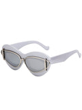 Women's Y2K Cat-Eye Small Frame Sunglasses — Trendy Driving Shades