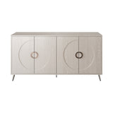 Modern Lacquered 4 Door Wooden Cabinet Sideboard