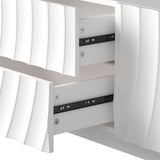 58" Modern Spiral Wave TV Console