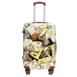 3-Piece Spinner Wheel Luggage Set with Waterproof Polycarbonate Shell - Black Vintage