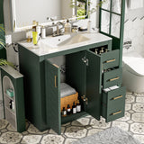 36'' Bathroom Vanity with Ceramic Sink Combo