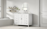 48" Bathroom Vanity with Sink, 2 Doors and 8 Drawers