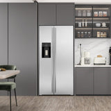 36" Side By Side 20.01 Cu. ft. Built-in Refrigerator with Freezer & Ice Maker Included