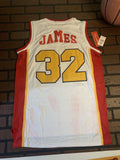 LEBRON McDonalds "32" Headgear Classics Basketball Jersey~Never Worn~S 2XL