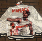 MENACE II SOCIETY Headgear Classics Streetwear White Jacket~Never Worn~ S - 2XL