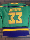 MIGHTY DUCKS (Goldberg) Headgear Classics Hockey Green Jersey ~Never Worn~ 2XL