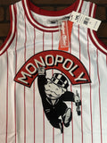 MONOPOLY White Headgear Classics Basketball Jersey ~Never Worn~ XL