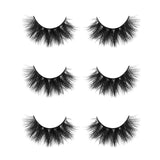 3D Mink Lashes,  D390-3, 3 Pairs Lashes, Mink Eyelashes, Thick Handmade Full Strip Lashes, Cruelty Free, Luxury Makeup, 20Mm Mink Eyelashes (D390-3)