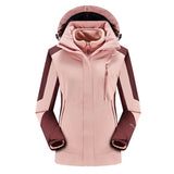 Outdoor Two-piece Windproof 3-in-1 Jacket, Plus-size