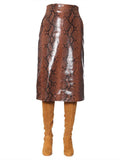 Dsquared Women Python Print Skirt