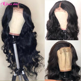 Brazilian Body Wave Wig Closure Wigs for Women Human Hair Pre-Plucked  4X4 Lace Front Human Hair Wigs 150% Density