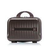 ABS Spinner Wheel Luggage Set with Cosmetic Case - Brown