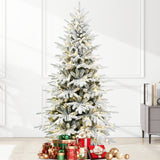 8FT PE+PVC Flocked Artificial Christmas Tree