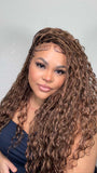 BOHEMIAN KNOTLESS BRAID WIG, FULL LACE, WAIST, VIP LUX COLOR