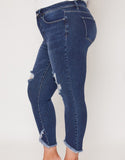 Missy Vintage Tulip Hem - Dark Indigo