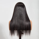 StariaHair 5"x5" HD Glueless Lace Straight 180% Closure Wig #1B