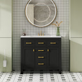 36'' Bathroom Vanity with Ceramic Sink Combo