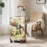 3-Piece Spinner Wheel Luggage Set with Waterproof Polycarbonate Shell - Black Vintage