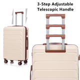 3-Piece ABS Spinner Wheel Luggage Set