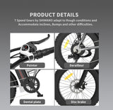 Foldable Electric Fat Tire Bike 20 Inch – Dual Disc Brakes with Fenders