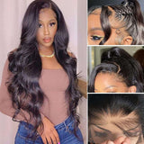 Human Hair Lace Front Wig Body Wave 13×4 Lace Frontal Wigs 4×4 Lace Closure Wigs