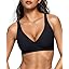 OEAK Womens Deep V Bras Wireless Comfortable Bra Supportive No Underwire Bras Tshirt Push Up Bralettes Plunge Seamless Bra