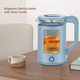 1.6qt Stainless Steel Electric Kettle with LED Light Fast Boil
