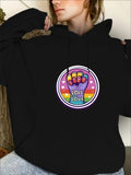 Women’s Casual Printed Hoodie