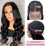 360 Lace Frontal Wig Human Hair for Ponytail 13X4 Transparent Lace Front Human Hair Wigs Body Wave 4X4 Closure Wig