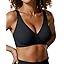 OEAK Womens Deep V Bras Wireless Comfortable Bra Supportive No Underwire Bras Tshirt Push Up Bralettes Plunge Seamless Bra