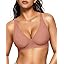 OEAK Womens Deep V Bras Wireless Comfortable Bra Supportive No Underwire Bras Tshirt Push Up Bralettes Plunge Seamless Bra