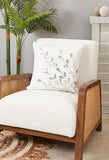 Fennco Styles Metallic Poinsettia Branch Holiday Filled Throw Pillow 12" W x 18" L