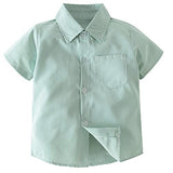 stylesilove Toddler Boys Classic Button Down Shirt and Shorts, Suspenders, Bowtie 4pcs Gentleman Suit Cotton Overalls Outfit