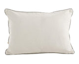 Fennco Styles Metallic Poinsettia Branch Holiday Filled Throw Pillow 12" W x 18" L