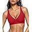 OEAK Womens Deep V Bras Wireless Comfortable Bra Supportive No Underwire Bras Tshirt Push Up Bralettes Plunge Seamless Bra