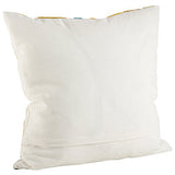 Fennco Styles Bright Brushstroke Cotton Down Filled Throw Pillow - 20" Square