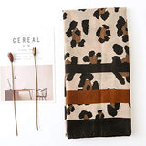 stylesilove Spring Summer Leopard Animal Printed Scarf Lightweight Wrap Shawl for Women Girls