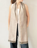 stylesilove Women Shimmering Striped Scarf Silk-like Scarves Ultra Lightweight Soft Shawl Neck Wraps