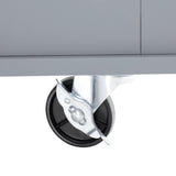 K&K 50.7" Kitchen Island with Storage Tilt Trash Can Cabinet