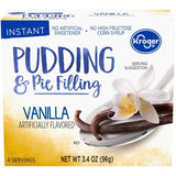 Kroger Vanilla Pudding & Pie Filling 3.4 oz