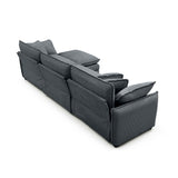 Oversize 3-Seater Sofa with Ottoman