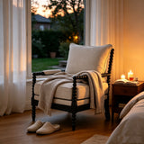 Rubber Wood Accent Chair