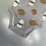 CARTERS (5 PIECE SET) Milk & Cookie - Animal Bodysuit Baby Boys Sz 9M Blue/White