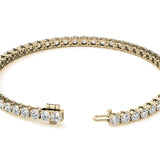 8.5 CTW Lab Grown Diamond Tennis Bracelet in 14kt White/Yellow Gold (G/VS) AGI Certified